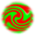 red and green ball