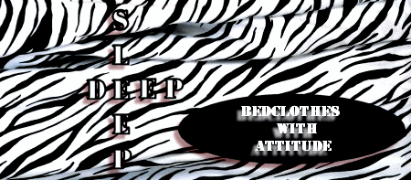 Advertisement for Bed Coverings Using Drop Shadow On Text